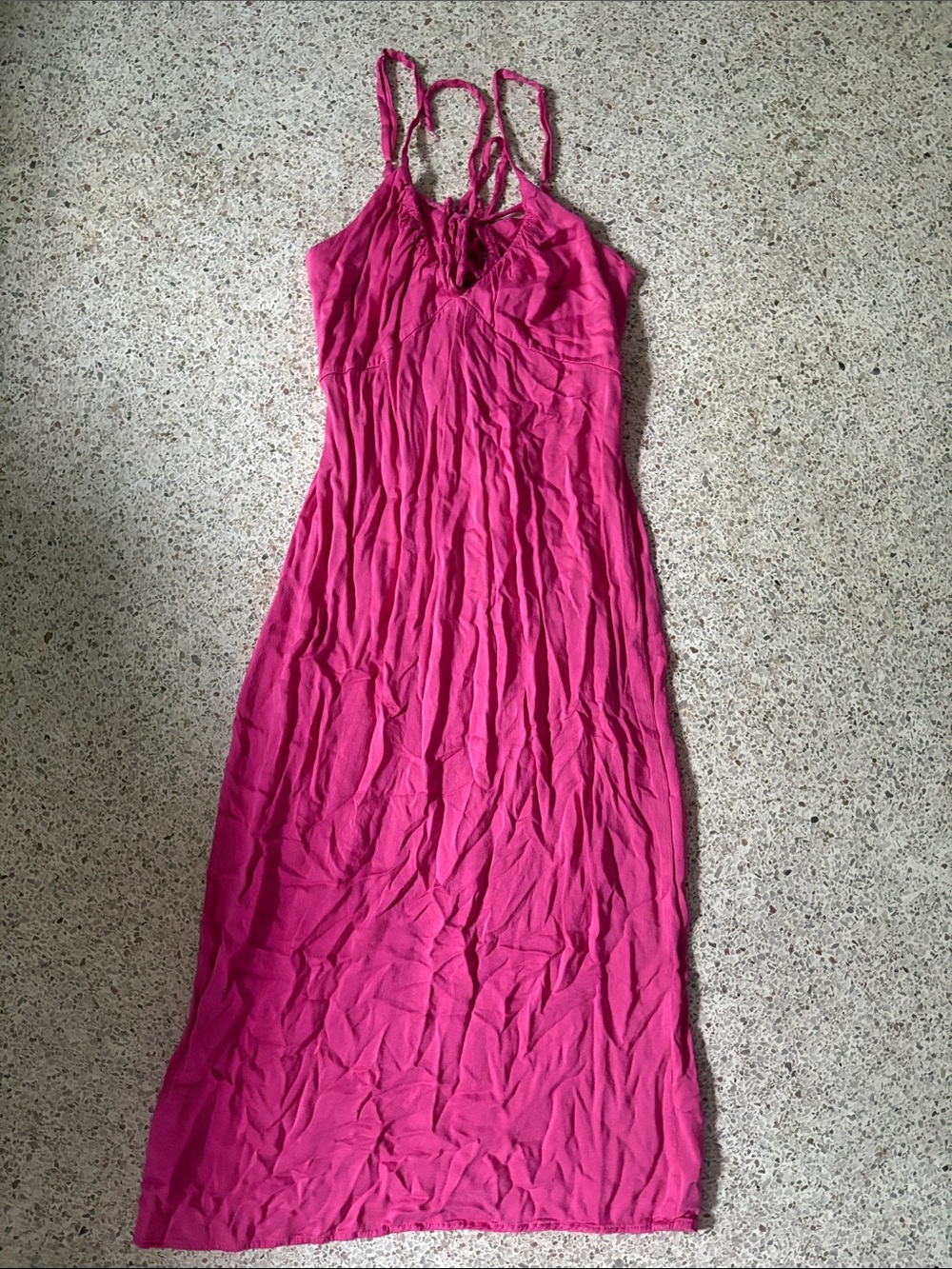 wild fable Hot Pink Strappy Maxi Dress
